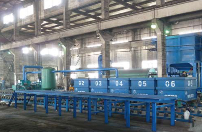 安徽安慶同發五千噸液推 --柔性組合05N消失模自動生產線